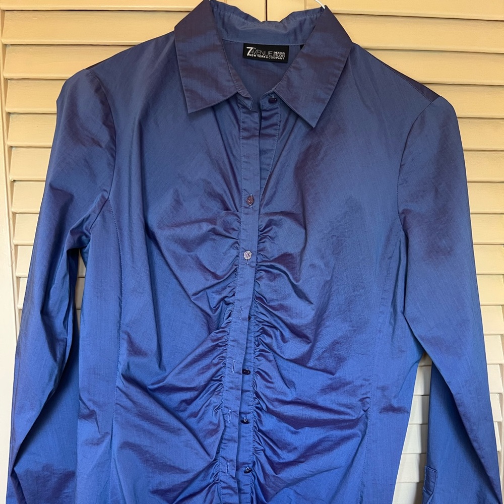 Purple button down